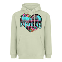 Matcha mommy leopard turquoise heart Heavyweight Hoodie - JahusDesignShop