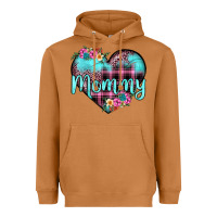 Meerkat mommy leopard turquoise heart Heavyweight Hoodie - JahusDesignShop
