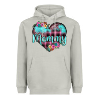 Moon Dust mommy leopard turquoise heart Heavyweight Hoodie - JahusDesignShop