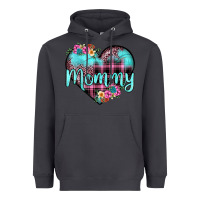 Smoke mommy leopard turquoise heart Heavyweight Hoodie - JahusDesignShop