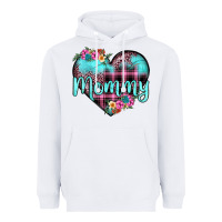 White mommy leopard turquoise heart Heavyweight Hoodie - JahusDesignShop