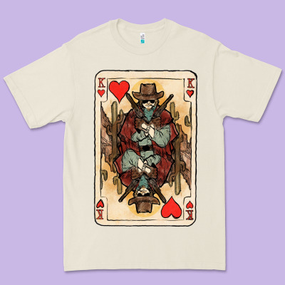 King Of Hearts Cowboy Premium Tee Designed By Howdyjamesfarm