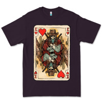 Plum King Of Hearts Cowboy Premium Tee - HowdyJamesFarm