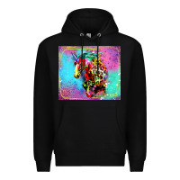 Black Colorful Unicorn Horse Premium Hoodie - LillyAllenDesigns