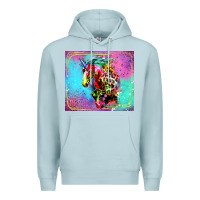 Blue Mist Colorful Unicorn Horse Premium Hoodie - LillyAllenDesigns