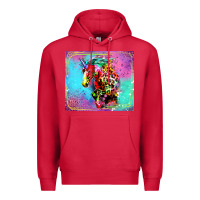 Cardinal Colorful Unicorn Horse Premium Hoodie - LillyAllenDesigns