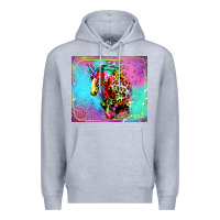 Heather Grey Colorful Unicorn Horse Premium Hoodie - LillyAllenDesigns