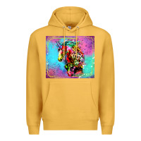 Mustard Colorful Unicorn Horse Premium Hoodie - LillyAllenDesigns
