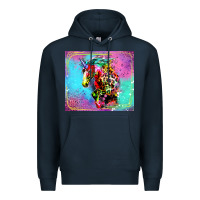 Navy Colorful Unicorn Horse Premium Hoodie - LillyAllenDesigns