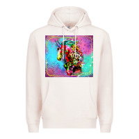 Pale Pink Colorful Unicorn Horse Premium Hoodie - LillyAllenDesigns