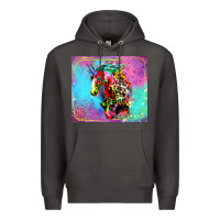 Smoke Colorful Unicorn Horse Premium Hoodie - LillyAllenDesigns