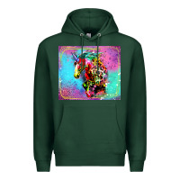 Sports Green Colorful Unicorn Horse Premium Hoodie - LillyAllenDesigns