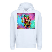 White Colorful Unicorn Horse Premium Hoodie - LillyAllenDesigns