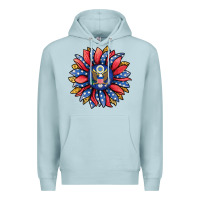 Blue Mist american sunflower Premium Hoodie - Jasminsmagicworld