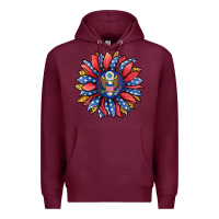 Burgundy american sunflower Premium Hoodie - Jasminsmagicworld