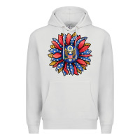 Dove Grey american sunflower Premium Hoodie - Jasminsmagicworld