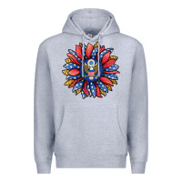 Heather Grey american sunflower Premium Hoodie - Jasminsmagicworld