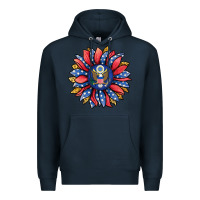 Navy american sunflower Premium Hoodie - Jasminsmagicworld