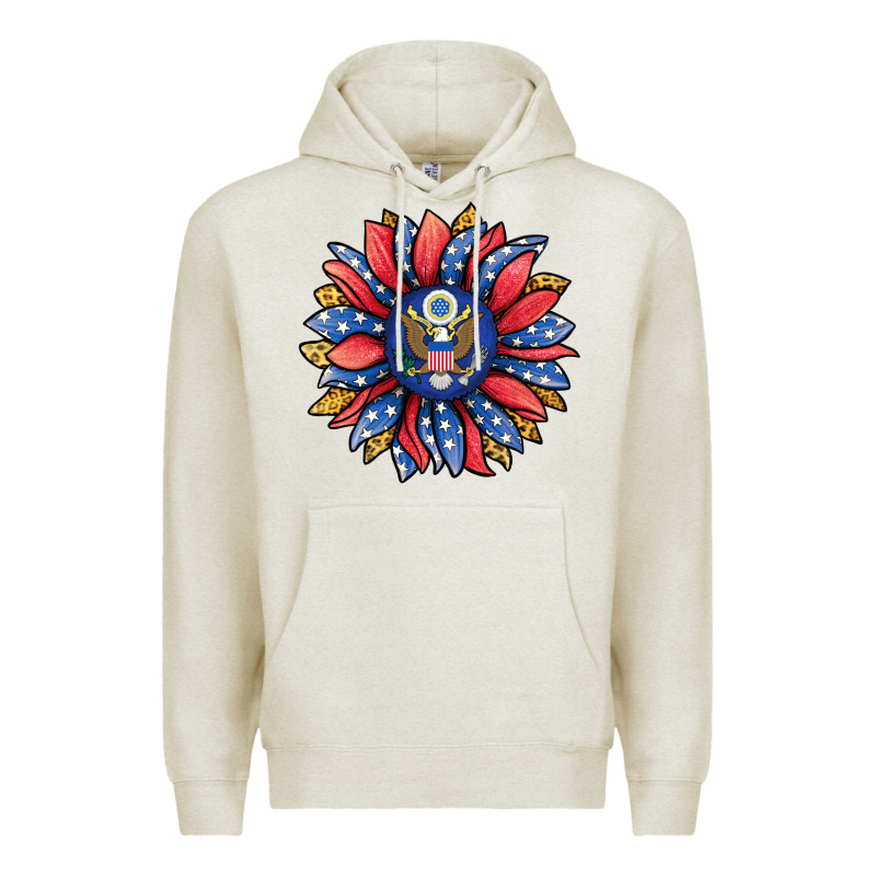 American Sunflower Premium Hoodie by Jasminsmagicworld | Teevron