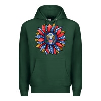 Sports Green american sunflower Premium Hoodie - Jasminsmagicworld