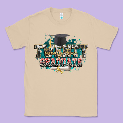 Twenty Twenty Four Graduate Classic Tee Designed By Cowgirlartshop