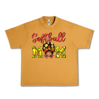 Peanut Butter softball mom  and afro messybun mom bbs Urban Heavy Tee - BundleAndBundleShop