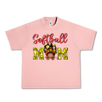 Salmon softball mom  and afro messybun mom bbs Urban Heavy Tee - BundleAndBundleShop
