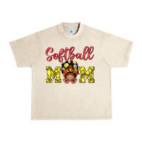 Sandshell softball mom  and afro messybun mom bbs Urban Heavy Tee - BundleAndBundleShop