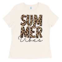 Bone summer vibes leopard Ladies Tee - CowCowDesign