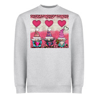 Heather Grey v.d 3 gnomes and hearts Heavyweight Sweatshirt - AdoDesignShop
