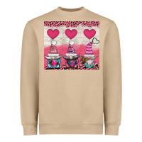 Mushroom v.d 3 gnomes and hearts Heavyweight Sweatshirt - AdoDesignShop