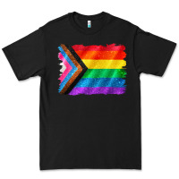 Black Pride flag background Premium Tee - CowGirlArtShop
