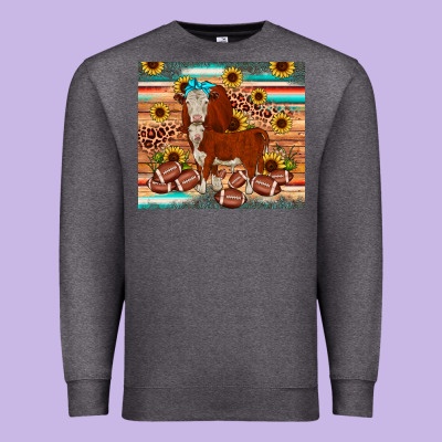 Football Hereford Sunflower Tumbler Premium Sweatshirt Designed By Jahusdesignshop