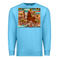 Ocean Blue football hereford sunflower tumbler Premium Sweatshirt - JahusDesignShop