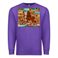 Purple football hereford sunflower tumbler Premium Sweatshirt - JahusDesignShop