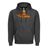 Charcoal Heather sombrero Zipper Hoodie - AdoDesignShop