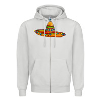 Dove Grey sombrero Zipper Hoodie - AdoDesignShop