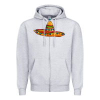 Heather Grey sombrero Zipper Hoodie - AdoDesignShop