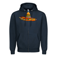 Navy sombrero Zipper Hoodie - AdoDesignShop
