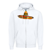 White sombrero Zipper Hoodie - AdoDesignShop