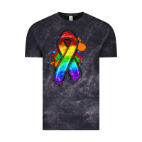 Cloud Black Pride ribbon Vintage Tee - FaDigitalArtStudio