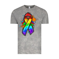 Cloud Rock Pride ribbon Vintage Tee - FaDigitalArtStudio