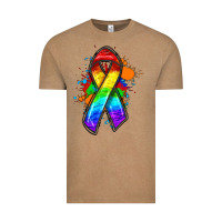 Vintage Coffee Pride ribbon Vintage Tee - FaDigitalArtStudio