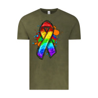 Vintage Olive Pride ribbon Vintage Tee - FaDigitalArtStudio