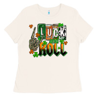 Bone St. Patrick's Luck and roll Ladies Tee - OliviaCreatesArt