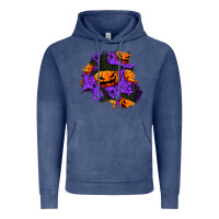 Vintage Denim halloween pumpkin patch  1 Vintage Hoodie - BundleAndBundleShop