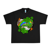 Black lucky heart St. Patricks Day Urban Heavy Tee - FaDigitalArtStudio