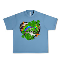 Pebble Blue lucky heart St. Patricks Day Urban Heavy Tee - FaDigitalArtStudio