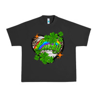 Pigment Black lucky heart St. Patricks Day Urban Heavy Tee - FaDigitalArtStudio