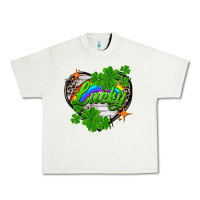 Pistachio lucky heart St. Patricks Day Urban Heavy Tee - FaDigitalArtStudio
